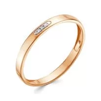 Кольцо из красного золота с бриллиантом V70321510100