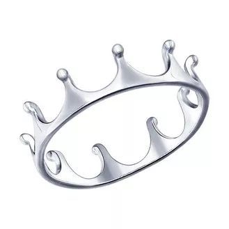 Кольцо-корона из серебра 94011445