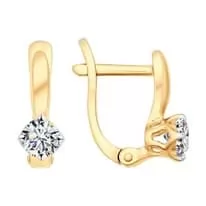 Серьги из серебра со Swarovski Zirconia