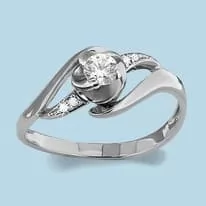 Кольцо, серебро, артикул LV66057А