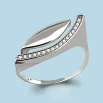 Кольцо из серебра, артикул LV64404А