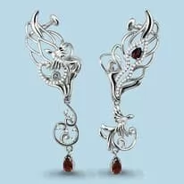 Серьги из серебра, артикул LV4453503А