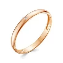 Кольцо из красного золота с бриллиантом V70311510100