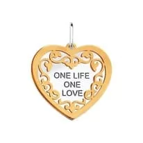 Подвеска из серебра «One life one love»