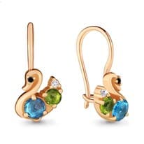 Серьги, золото, артикул LV4704131Ч