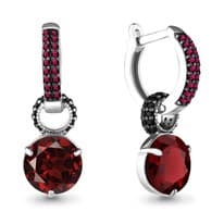 Серьги из серебра, артикул LV4703185ЧВ