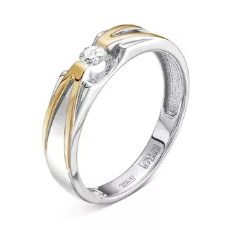 Кольцо V70132530000_OB из белого золота с бриллиантом