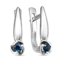 Серьги из белого золота с сапфиром V21292511000