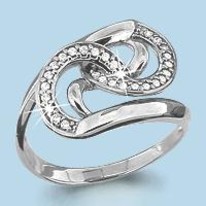 Кольцо из серебра, артикул LV62737А