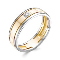 Кольцо из лимонного золота с бриллиантом V70483510000