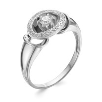 Кольцо из белого золота с бриллиантом V16692510000