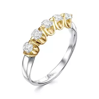 Кольцо V18372530000 из белого золота с бриллиантом