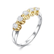 Кольцо из белого золота с бриллиантом V18372530000