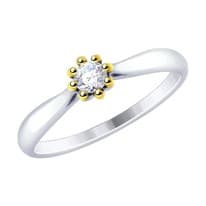 Кольцо из серебра со Swarovski Zirconia