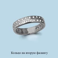 Кольцо из серебра, артикул LV67503А