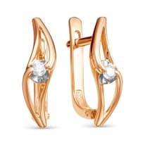 Серьги из красного золота с бриллиантом V23701510000