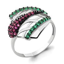 Кольцо, серебро, артикул LV68088ВГ