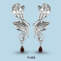 Серьги из серебра, артикул LV4453303А