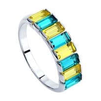 Cеребряное кольцо с кристаллами Swarovski
